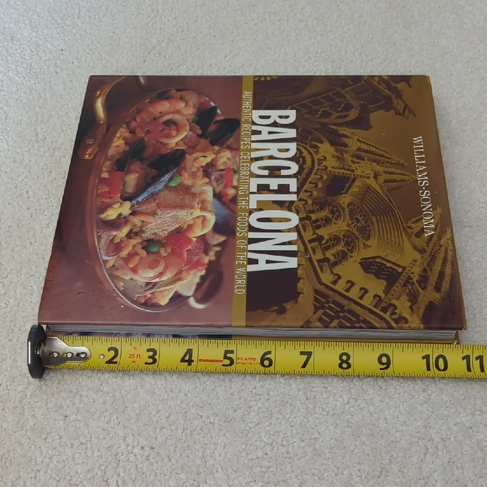 3 For $30. Williams Sonoma Barcelona Recipe Book with Golden Cover